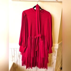 Ivy City Co. Cosette red dress
